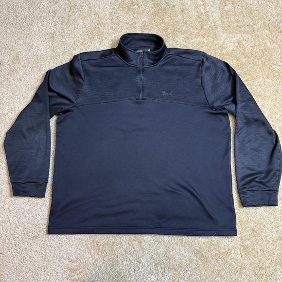 Under Armour Other - Under Armour Pullover Mens XL Black Loose 1/4 Zip Mock Neck Performance Fleece